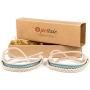 Pettsie Matching Friendship Bracelets, 2 Pack Set, Easy Adjustable, 100% Cotton