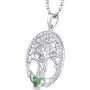 JO WISDOM Women Necklace,925 Sterling Silver Tree of Life Yggdrasil Pendant Necklace with AAA Cubic Zirconia JO WISDOM Women Necklace,925 Sterling Silver Tree of Life Yggdrasil Pendant Necklace with AAA Cubic Zirconia