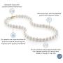 THE PEARL SOURCE 14K Gold AAAA Quality White Freshwater Cultured Pearl Necklace for Women in 20'' Matinee Length