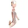 JewelryHouse Butterfly Stiletto High-Heeled Shoes Sexy Kiss Lipstick Sparkling Crystal Makeup Charms