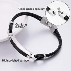 Dletay Cremation Bracelet for Ashes Leather Urn Bracelet Ashes Holder Memorial Urn Bangle for Ashes
