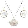 Angel Necklace White Cute Baby Y2K Chain Necklace Sweetheart for Women Girl Gifts
