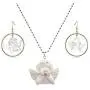 Angel Necklace White Cute Baby Y2K Chain Necklace Sweetheart for Women Girl Gifts