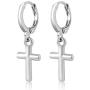Gem Stone King Gorgeous Small Cross Dangle Earrings