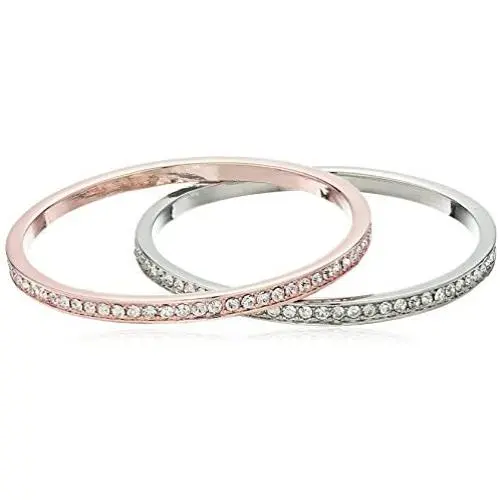 GUESS Womens Pave Bangle Duo Set