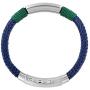 QLEESI Braided Nautical Rope Cuff Bracelet with Magnetic Clasp for Men Women, Handmade Stylish Infinity Knotted Woven Nylon String Warp Bracelet Gifts for Boys