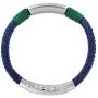 QLEESI Braided Nautical Rope Cuff Bracelet with Magnetic Clasp for Men Women, Handmade Stylish Infinity Knotted Woven Nylon String Warp Bracelet Gifts for Boys