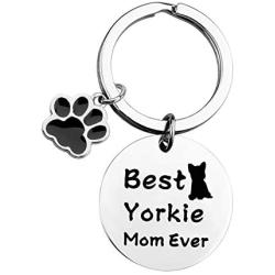 MAOFAED Dog Gift Yorkshire Terrier Gift Best Yorkie Mom Ever Dog Lover Gift Yorkshire Silky Terrier Jewelry Gift for Dog Mom