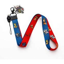 Tom and Jerry Lanyard Keychain ID Badge Holder