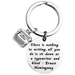 MAOFAED Writer Gifts Author Gifts There is Nothing to Writing Inspiration Gift Literary Gifts Journalist Gift