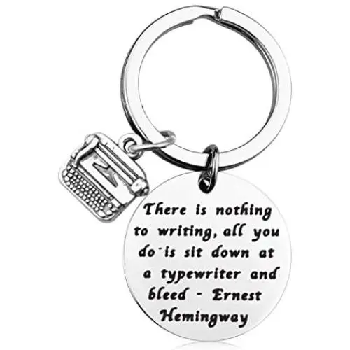 MAOFAED Writer Gifts Author Gifts There is Nothing to Writing Inspiration Gift Literary Gifts Journalist Gift