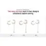 WingBling Crescent Moon Stars Goddess Luna 14K Rose Gold Plated Necklace White Gold plated (Rhodium) Silver Dainty Swarovski Crystal Pearl Cubic Zirconia drop dangle Earring Jewelry Gift for Women