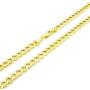 Nuragold 10k Yellow Gold 5.5mm Cuban Curb Link Chain Bracelet, Womens Mens Lobster Lock 7'' 7.5'' 8'' 8.5'' 9''