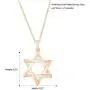Spoil Cupid 14k Gold Plated 925 Sterling Silver Jewish Jewelry Star of David Necklace Matte Finish Brush Textured, 18'' Spoil Cupid 14k Gold Plated 925 Sterling Silver Jewish Jewelry Star of David Necklace Matte Finish Brush Textured, 18''