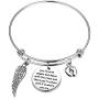 Gzrlyf Miscarriage Necklace Infinity Angel Wings Lariat Necklace Pregnancy Loss Memorial Gifts