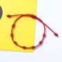 Handmade 7 Knots Red String Bracelet for Protection, Evil Eye and Good Luck, Amulet for Success and Prosperity, Friendship Bracelets for Women Men Teens