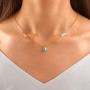Yalice Fashion Evil Eye Necklace Chain Sideways Cross Choker Necklaces Jewelry for Women and Girls