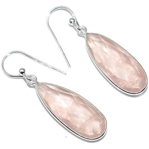 Silver Palace 925 Sterling Silver Natural Gemstone Earrings for Women and Girls