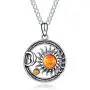 TRENSYGO Sterling Silver Sun Necklace, Sun Moon Pendant Necklace, Moon Necklace, Moon Choker, Star Necklace for Women and Girls Celestial Jewelry for Mothers Day Christmas Birthday Gifts TRENSYGO Sterling Silver Sun Necklace, Sun Moon Pendant Necklace, Moon Necklace, Moon Choker, Star Necklace for Women and Girls Celestial Jewelry for Mothers Day Christmas Birthday Gifts