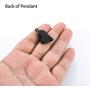 CHISMORL Black Stainless Steel Ashes Holder Memorial Urn Necklaces Pendant Heart Cremation Keepsake Jewelry-Forever in My Heart