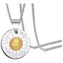Xusamss Fashion Titanium Steel Animal Leo Letter Pendant with 24'' Chain Necklace