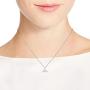 AeraVida Freedom Joy Whale Tail .925 Sterling Silver Pendant Necklace