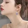 BriLove Women 925 Sterling Silver CZ Heart Necklace Earrings Set BriLove Women 925 Sterling Silver CZ Heart Necklace Earrings Set