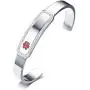 MPRAINBOW MP Stainless Steel CZ Customized Medical Alert ID Bangle Cuff Bracelet,Personalized Engraved MPRAINBOW MP Stainless Steel CZ Customized Medical Alert ID Bangle Cuff Bracelet,Personalized Engraved