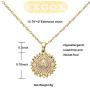 EXGOX You are My Sunshine Sunflower Necklace 14k Gold Plated Initial Sunflower Necklaces CZ Initial Letter Sunflower Locket Necklace Jewelry Gifts for Teen Girls Women Alphabet A - Z