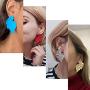 GUOXIAOMEI Bohemian Leaf Statement Earrings Lightweight Summer Dangle Earrings Boho Drop Stud Earrings for Women Girls