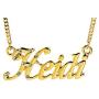 Heidi Personalized Name Necklace 18K Gold Plated Necklace - Jewelry Gift Women, Girlfriend, Mother, Sister, Friend