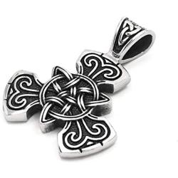 Gungneer Triquetra Necklace Trinity Knot Pendant Stainless Steel Endless Love Symbol Celtic Jewelry Men Women