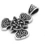 Gungneer Triquetra Necklace Trinity Knot Pendant Stainless Steel Endless Love Symbol Celtic Jewelry Men Women