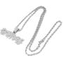 Halukakah Gold Chain with Bubble Letter King/Gang/Trap/Savage Iced Out,Diamond Necklace for Men 18k Real Gold Plated/Platinum White Gold Finish with Rope Chain 24''/Tennis Chain 20'' Free Giftbox