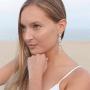 Mariell CZ Crystal Wedding Dangle Earring for Women, Bridal Earrings, Jewelry for Bride, Prom, Bridesmaid