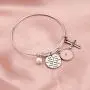HOLLP Pastors Wife Gift Faith Mustard Seed Bracelet Religious Jewelry Pastor Appreciation Gifts God Found Some of The Strongest Women and Made Them Pastors Wives Bracelet