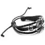 Xusamss Punk Rock Alloy Spider Bracelet Drawstring Rope Leather Bracelet,7-8inches Xusamss Punk Rock Alloy Spider Bracelet Drawstring Rope Leather Bracelet,7-8inches