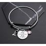 Beeshion Cancer Survivor Gift Life is Tough But I am Tougher Bangle Bracelet Inspirational Gift Recovery Jewelry Cancer Cancer Survivor Gift for Women Men