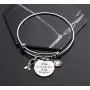 Beeshion Cancer Survivor Gift Life is Tough But I am Tougher Bangle Bracelet Inspirational Gift Recovery Jewelry Cancer Cancer Survivor Gift for Women Men