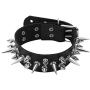 YiZYiF Punk Gothic PU Leather Studded Neck Collar Choker Necklace with Rivets Halloween Party Roleplay Clubwear Rock Jewelry