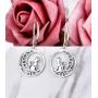 YL Cat Necklace 925 Sterling Silver Filigree Moon Pendant 18K Gold/Rose Gold Jewelry for Women