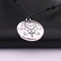 Skyrim Ezili Freda Voodoo Loa Veve Pendant,Talisman Hoodoo Amulet Necklace Jewelry