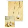Pearl Dangle Drop Threader Earrings, Long Freshwater Cultured Double Sided Pearl Jewelry for Women Girls Pearl Dangle Drop Threader Earrings, Long Freshwater Cultured Double Sided Pearl Jewelry for Women Girls