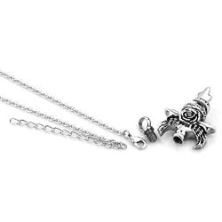 ShinyJewelry in Loving Memory Cross Angel Wings Urn Necklace for Ashes Memorial Keepsake Cremation Pendant