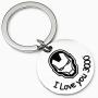 SNOWLIN I Love You 3000 Lettering Engraved Cuff Bangle Keychain Necklace Avengers Fan Avengers Endgame Gift for Dad Boyfriend Mother Girlfriend