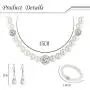 SEVENSTONE Faux Pearl Crystal Choker Necklace Earring Bracelet Jewelry Set for Women Wedding Bridal Jewelry SEVENSTONE Faux Pearl Crystal Choker Necklace Earring Bracelet Jewelry Set for Women Wedding Bridal Jewelry