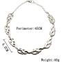 Harajuku Streetwear Flame Necklace for Women Girls Hip Hop Punk Accessory Mens Choker Necklaces Boys Rock Gothic Chain Adjustable Jewelry