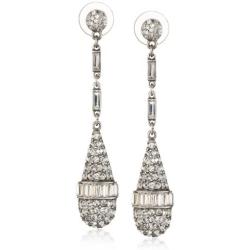 Ben-Amun Jewelry Clear Crystal Drop Earrings