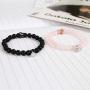 Magnetic Couple Bracelets King&Queen Crown Couple Bracelets His and Her Friendship 8mm Beads Bracelet