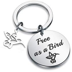 Zuo Bao Hummingbird Keychain Inspirational Hummingbird Gifts Divorcee Party Gifts Break Up Cheer Up Gift Free As A Bird Keyring Graduation Gift